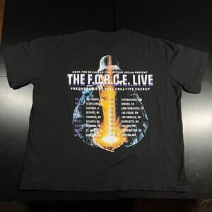 LL Cool J The F.O.R.C.E Black Tour Official Merch Rock The Bells Men’s Sz 2XL